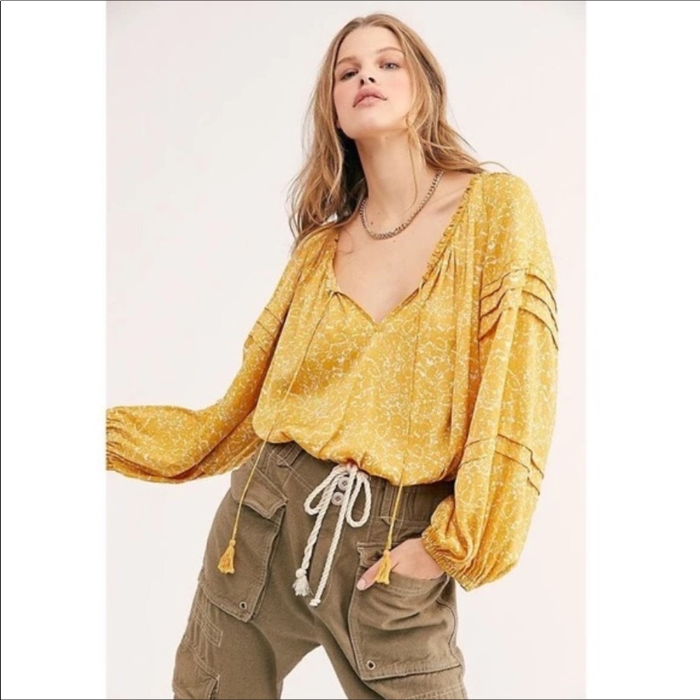 NWT Free People All Tucks Bodysuit
